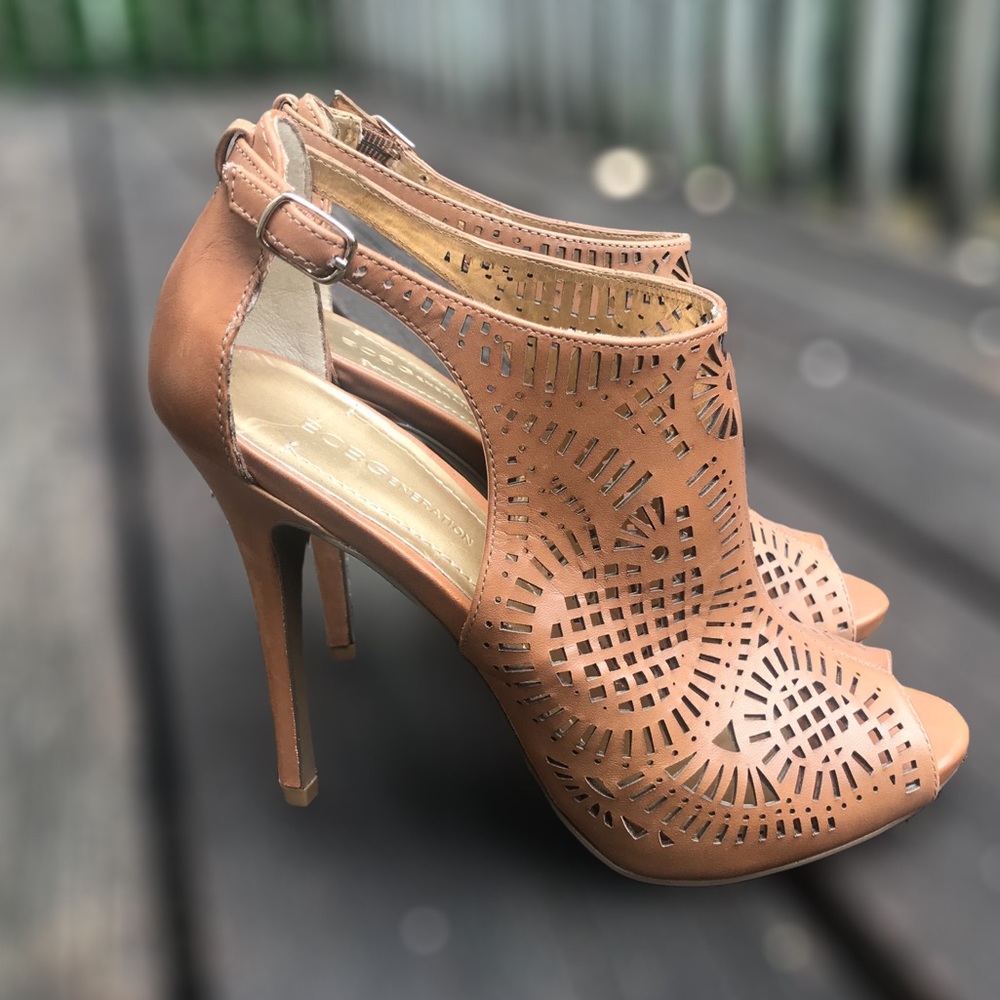 Open toe stiletto heels